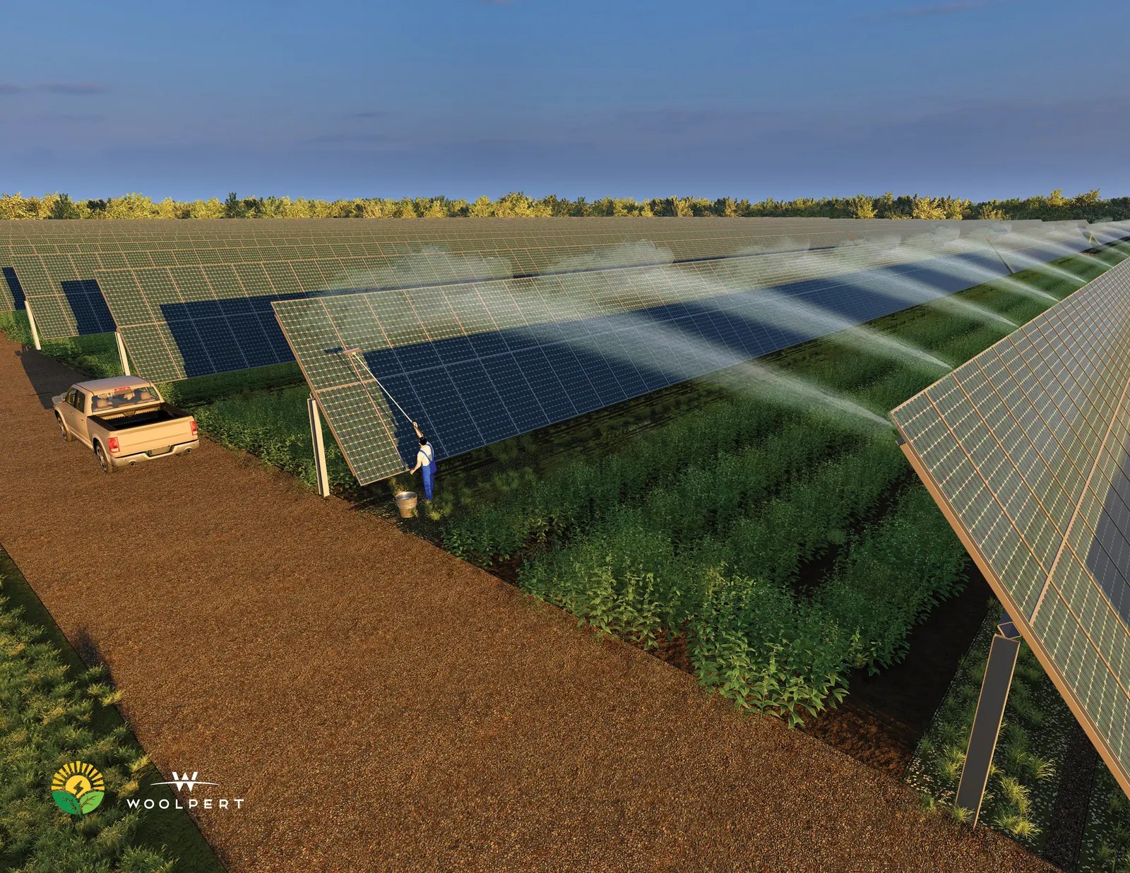 Solargation® cleaning mode rendering
